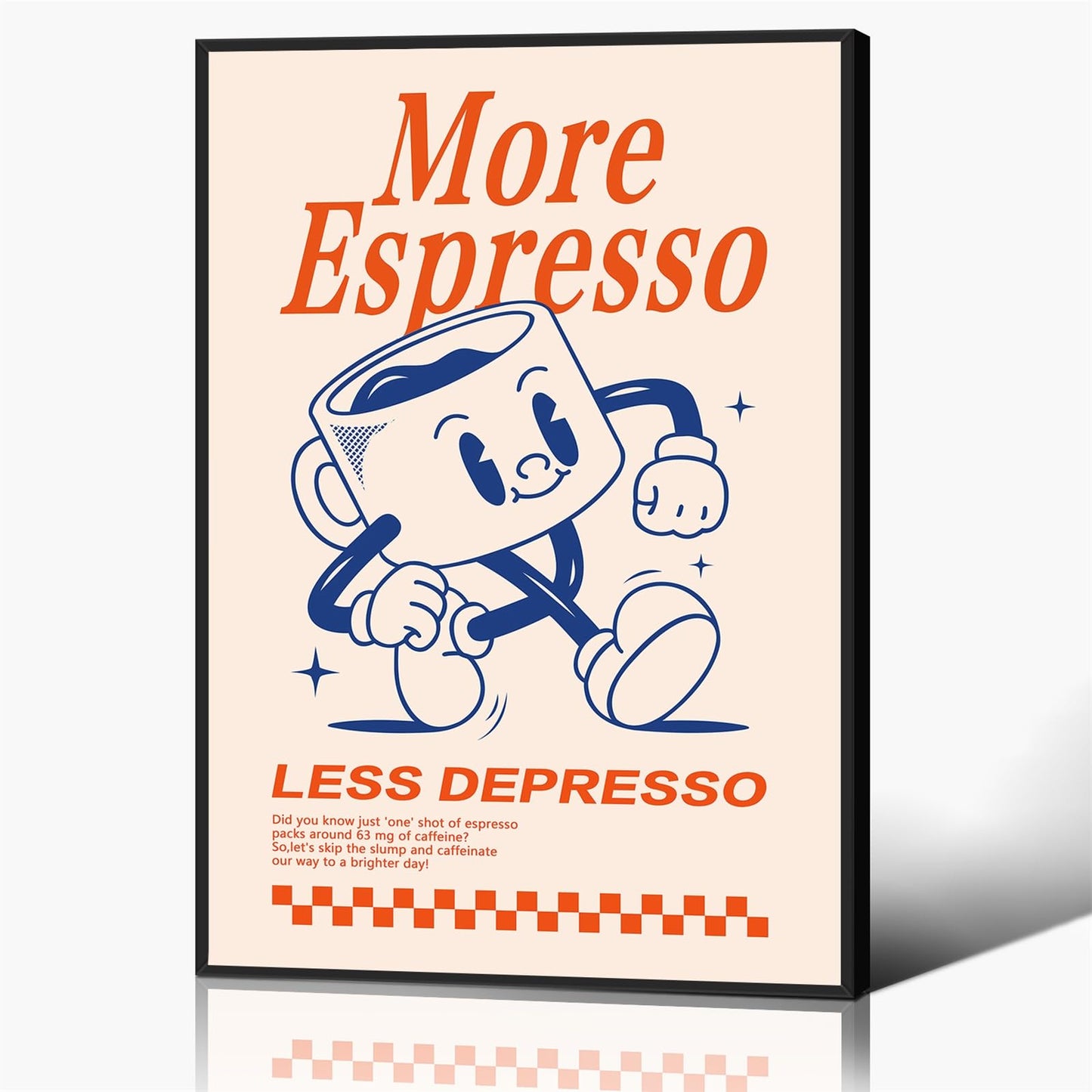 Espresso Joy Wall Art 16x24 Framed