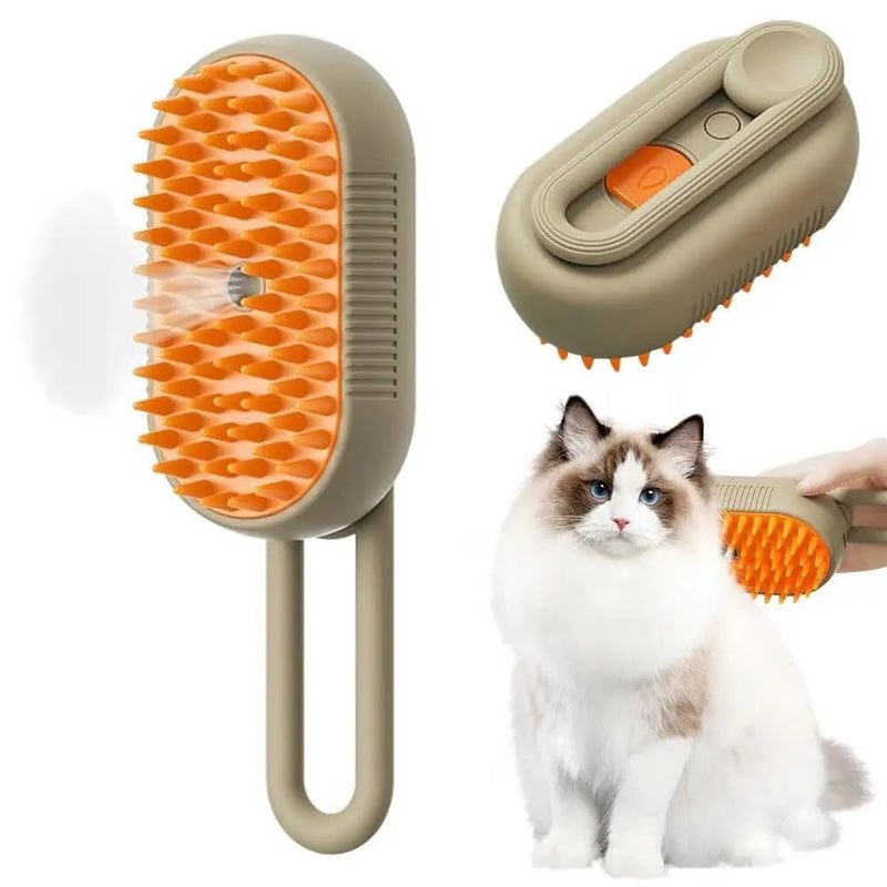 3-in-1 Pet Groomer - Detangling and Massage Brush for Cats and Dogs