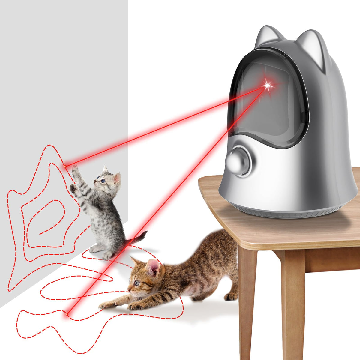 Laser Chase Cat Toy (Silvery)